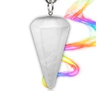 Vibratis Cone-Shaped Dowsing Quartz Crystal Pendulum - Pendulum Rock Crystal Stone