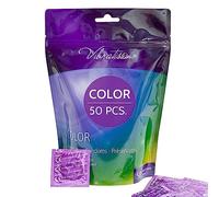 VIBRATISSIMO Colour Condoms 50-Pack I Feel-Real & Extra Lubricated I Kondoms for m´Men I Colourful Condoms I Male Contraception I Colourful Pack Including red, Black, Green, Yellow, Gold.