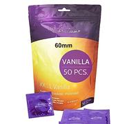 Vibratissimo Condoms with vanilla aroma (sensual and tailor-made) Pack of 50 60mm 50 pieces vanilla