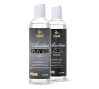 Vibratissimo Play Gel Anal & Silicone 2x250 ml I Extra Slippery Lubricant I Lubricant Set Based on Water & Silicone I Lubricant Gel Suitable for Silicone Toys & Latex Condoms