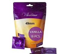 VIBRATISSIMO XXS Vanilla Condoms 18-Pack - Premium With Aroma for Men, Thin Wall Thickness & Flavored - w=49mm