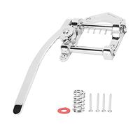 Vibrato Bridge Tremolo Unit for ES335 Electric Guitar, Metal Tailpiece with Roller Fixing Rods, Easy to Install, Wide Application (Silver