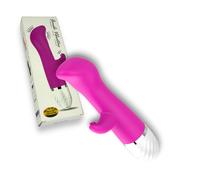 Vibrator Masturbator Sex Toy G Spot Rampant Rabbit Dildo Pink 7"