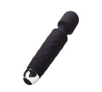 Vibrator Sex Toy - Magic Adult Wand for Her-for Couples or Individuals-Soft, Sexy, Vibrating Waterproof Silicone Massager Flexible Head-Electric Dildo for Ladies Sex toys4couples Men & Women (Black)
