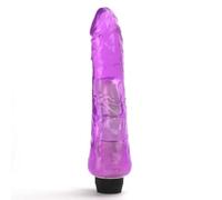 Vibrator Sex Toy Thick 8 Inch 9 Inch Multi Speed Jelly Black Pink Purple Flesh G Spot Double Penetration Clitoral Vibrators Dildo Vibrating for Women Men Couples (Flesh, 9 Inch Vibrator)