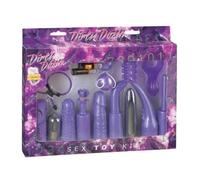 SEX TOY KIT Couples Men Women Multispeed DIRTY DOZEN PURPLE uk