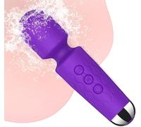 Vibrator Wand,Adult Sex Toy Wand, G Spot Dildo, Clit Vibrator, Sex Vibrators,Clitoris Stimulation,with 8 Speeds & 20 Patterns, Quiet,Fully Waterproof,Vibrating Wand for her Pleasure (Purple)