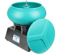 Vibratory Tumbler Polisher, Vibrating Polishing Drum, Professional Rock Kit, Vibration Machine, for Grinding and Workpiece Surface, Jewelry Accessories