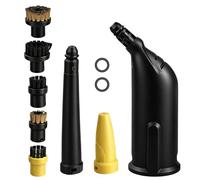 Vibrivio 10 Pcs Steam Cleaner Accessories for Karcher, Accessories for Steam Cleaner Compatible with SC1 SC2 SC3 SC4 SC5, Extended Nozzle, Curved Nozzle, Round Brushes & Seals for Grout, Tile