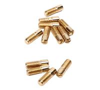 Vibrivio 12Pcs Pickup Mounting Screws, Metal Single Double Coil Pickup Screws for Electric Guitar M5, Gold Finish, Compatible with Various Guitar Models