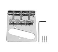 Vibrivio 2Pcs Electric Guitar Control Plate, Metal Instrument Accory, Silver and Black for TL, Electric Guitar Control Panel, Guitar Control Plate Accory