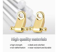 Vibrivio 2PCS Roller String Tree Retainer with Screw Accory for Electric Guitar Bass, Silver Guitar String Retainer, Electric Guitar Accory