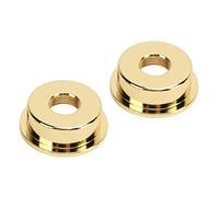 Vibrivio 2PCS TL Electric Guitar Jack Cover, Round Metal Electrosocket Plate with Mounting Screws, Silver, Electric Guitar Accories, Design