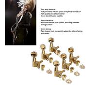 Vibrivio 3pcs 3 Way Guitar Toggle Switches, Short Straight Switch with Black, White, Cream Tips for Electric Guitar, 3 Position Pickup Selector, Gold