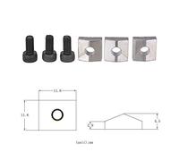 Vibrivio 6pcs Electric Guitar String Screw Tremolo Bridge Saddle Clamp Lock, Guitar Parts Accories, String Lock Screw for Tremolo Bridge, Electric Guitar Accories