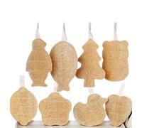 Vibrivio 8 Discs Organic Silk Mesh Sponge, Silk Net Natural Sponge, 100% Biodegradable Compostable, Naturally Eco-Friendly, Suitable for Kitchen, Bathroom, Camping