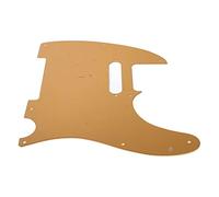 Vibrivio Electric Guitar Pickguard, High Strength Scratch Proof Aluminum Alloy Front Guitar Guard Plate, Black, Compatible with Various Electric Guitars