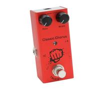 Vibrivio IRIN EF-05 Electric Guitar Effect Pedal, Portable Mini Single Effect Pedal with True Bypass, Classic Chorus, Red