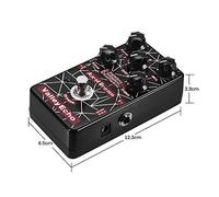 Vibrivio Valley Echo Guitar Effect Pedal, 3 Echo Modes, Aluminum Alloy Shell, True Bypass, Compact Design, Suitable for Guitarists and Musicians, Lightweight and Portable