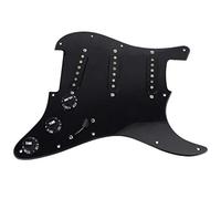 Vibrivio White Loaded Pickguard Pickups Set Accories for Electric Guitar, Peacock Pattern, Includes Pickguard Pickup, Compatible with Standard Electric Guitars