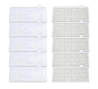 Vibrivio10 Pcs Replacement Pads for Vile da Steam Plus Pro XXL, Washable Microfiber Chenille & Scrub Cloths Compatible with Vile da Steam XXL Steam Mop, Multi-Surface Reusable Refills,5 Grey&5 White