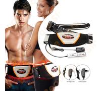 Vibro Shape Electronic Heat Slimming Belt with Vibration Massage, 5 Speeds, Portable Waist/Back Trainer for Men & Women