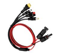 Vibsky 12AWG Solar Panel Extension Cord 4-in-1 Splitter, Compatible with for Jackery EcoFlow for ANKER Power Stations