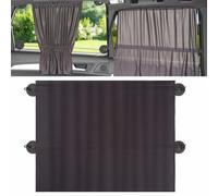 Vibsky 2-Pack Car Side Window Sun Shade Curtain, Foldable UV for Protection Visor with Suction Cups, Sliding Design Baby Sleep Privacy, for Fits Sedans for SUVs Trucks, 65x50cm Dark Gray