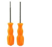 Vibsky 2 Piece Security Screwdriver Set 38mm 45mm Gamebit NES SNES N64 for GameCube SFC Console Repair Hardened Steel for Orange