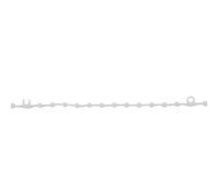 Vibsky 20m for Plastic Vertical Blind Bottom Chain White Link Cord 100mm 117mm Slats Replacement Parts