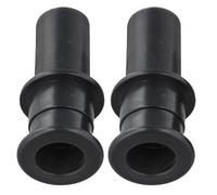 Vibsky 2pcs Black Plastic 3/4 Inch Boat Drain Tube Thru-Hull Fitting for Baitwell, Livewell, and Outboard Motor Well