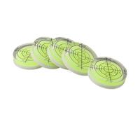 Vibsky 32mm Diameter Circular Bubble Level Vial Blue or White Liquid Option Acrylic Spirit Level Carpentry and Factory Machines