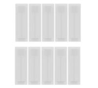 Vibsky 50 Pcs Electrical Panel Slot Covers White ABS Fuse Box Hole Blanks 54x9mm and 54x18mm Standard Distribution Boxes