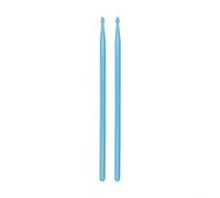 Vibsky 5A Luminous Drumsticks Glow in The Dark Nylon Drum Fluorescent for Stage Performance Electronic Drums Multi-Color(Blue)