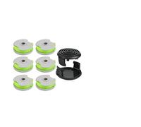 Vibsky 6 Pack 20ft 0080in Spool and Line for Worx WG168 WG184 WG190 WG191 String Trimmer, for Heavy Duty Copolymer Refill with 2