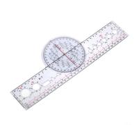 Vibsky Aircraft Rotary Plotter X-8/X-7, Transparent Navigation Ruler for Pilots(X-7)