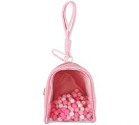 Vibsky Canvas Storage Bag for Paradise, Clear Design for Easy Visibility, Compact Travel Case in Multiple Colors(Pink)