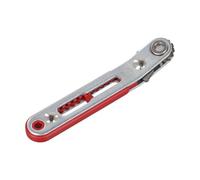 Vibsky Compact Right Angle Screwdriver Set Dual Direction Ratchet Mechanism Alloy Steel Hard to Reach Spots Type D with 2 Bits