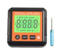 Vibsky Digital Inclinometer Angle Finder Electronic with Data Lock, Switchable SlopeAngle Display, Portable Tool Wood Processing and Tire Mounting(A)