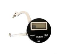 Vibsky Digital Thickness Gauge 0-1inch, Large Display Metal Alloy DIY | Metal Alloy Tips, Spring-loaded Travel, Large LCD Display, 0-25mm & 0-216mm Range, Includes 8-piece Caliper Set