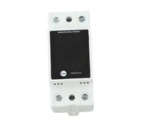 Vibsky DIN Rail Mounted Digital Electricity Meter, Accurate Power Consumption, Compact Fireproof PC Case Hotel Homestay Application