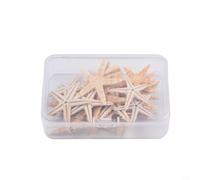 Vibsky Dried Starfish 1-5cm, 20/50/100pcs for Craft Projects, Resin Art, Centerpiece Fillers, Fish Tank Ornaments, Beach Theme Decor