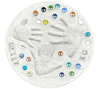 Vibsky Garden Decor DIY Kit for Creating Personalized Handprint Stepping Stones with Molds(10)