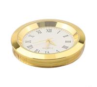 Vibsky Gold Accent Quartz Clock Movement 36mm Diameter with Arabic Numerals for DIY Clock Projects