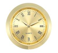 Vibsky Gold Quartz Clock Insert 36mm Arabic Numerals White Dial Battery Operated Movement Clock Making