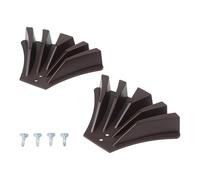 Vibsky Gutter Downspout Extension Diverter 2 Pack 3x4 2x3 Inch Systems Rainwater Dispersal PP Material Protects Home Foundation