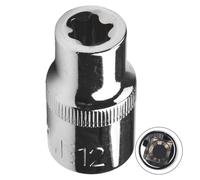 Vibsky High Hardness External Torx Socket E10-E24 12 Inch Drive Female Star Bit Ratchet Wrench and Extension Bar Hand Tools