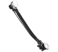 Vibsky Integrated Bath Waste Overflow Kit Solid Brass Drain Chrome 550mm Pipe Tool Installation