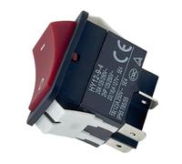 Vibsky IP55 20A 125V-250V Rocker Switch HY12-9-4, 4-Pin DPST Self-Locking Table Saws & Industrial Tools, RedBlack, 2 Pack
