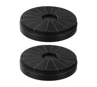 Vibsky Kitchen Range Hood Activated Carbon Filter, 150mm x 30mm, 2-Pack, Black, Smell Absorption Replacement